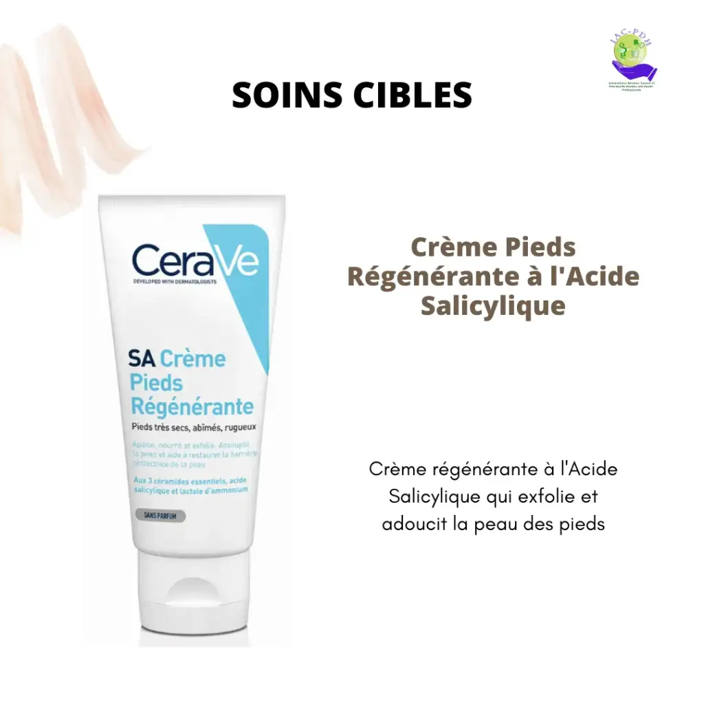 CERAVE CRÈME PIEDS RÉGÉNÉRANTE À L'ACIDE SALICYLIQUE