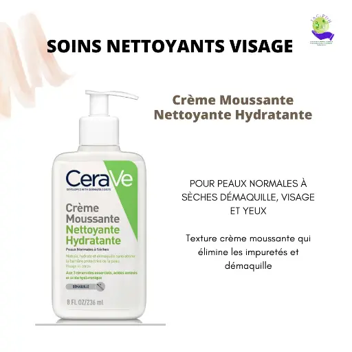 CERAVE CRÈME MOUSSANTE NETTOYANTE VISAGE