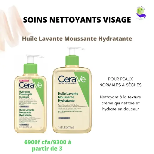 CERAVE HUILE LAVANTE MOUSSANTE